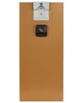 Miniatyrbild 4 av 5: Väggklocka Guld Järn Ram 22 x 50 cm Målad Finish Rektangulär Form Minimalistisk Modern Design Hem Accessoarer Dekorera Vardagsrum Sovrum