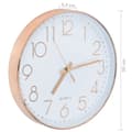 Pikkukuva 7 / 7: vidaXL Seinäkello 30 cm ruusukulta -  Seinäkellot