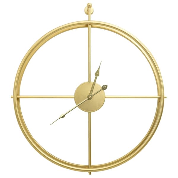 vidaXL Väggklocka guld 52 cm järn -  Väggklockor