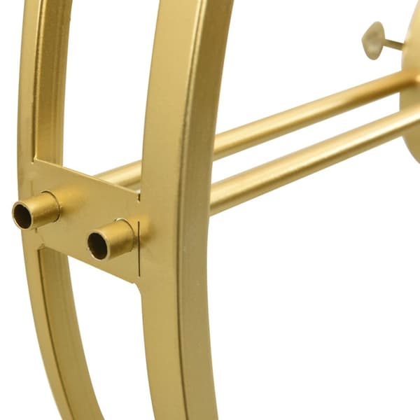 vidaXL Väggklocka guld 52 cm järn -  Väggklockor