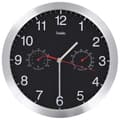 Miniatyrbillede 3 af 7: vidaXL vægur med kvarts-urværk hygrometer og termometer 30 cm sort -  Vægure