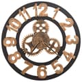 Miniatyrbild 3 av 8: The Living Store Väggklocka metall 58 cm guld och svart -  Väggklockor