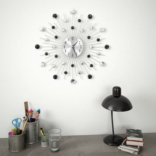 The Living Store Väggklocka med Quartz-urverk 50 cm modern design -  Väggklockor