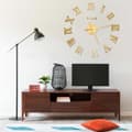 Miniatyrbild 2 av 6: The Living Store Väggklocka 3D modern design guld 100 cm XXL -  Väggklockor