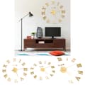 Miniatyrbild 1 av 6: The Living Store Väggklocka 3D modern design guld 100 cm XXL -  Väggklockor