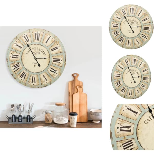 Väggklockor - Living Väggklocka flerfärgad 60 cm MDF