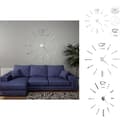 Miniatyrbild 1 av 6: Väggklockor - Living Väggklocka 3D modern design 100 cm XXL silver