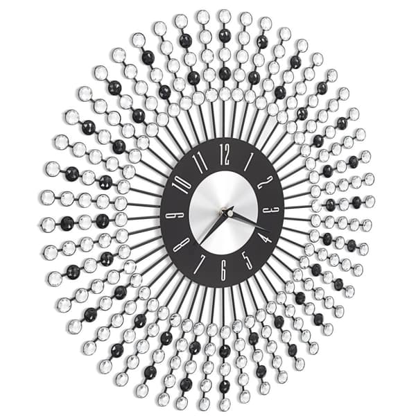 Vægure - Living vægur metal 43 cm sort