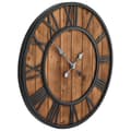 Miniatyrbild 4 av 7: Väggklocka med Quartz-urverk trä och metall 60 cm XXL - Klocka - Klockor - Home & Living