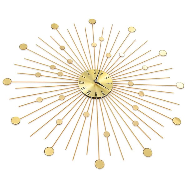 Vægur 70 cm metal guldfarvet - Vægur - Vægure - Home & Living