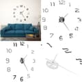 Miniatyrbillede 1 af 6: 3D-vægur moderne design 100 cm XXL sølvfarvet - 3D-vægur - 3D-vægure - Home & Living