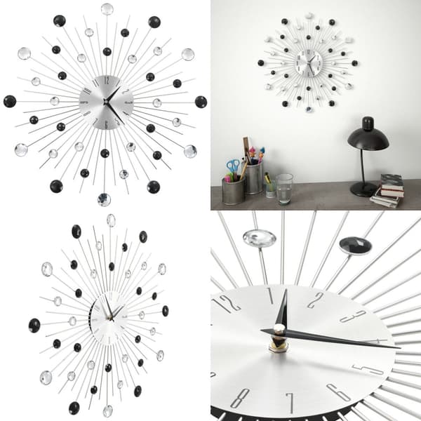 Vægur med kvarts-urværk moderne design 50 cm - Vægur - Vægure - Home & Living