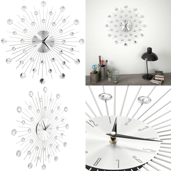 Vægur med kvarts-urværk moderne design 50 cm - Vægur - Vægure - Home & Living