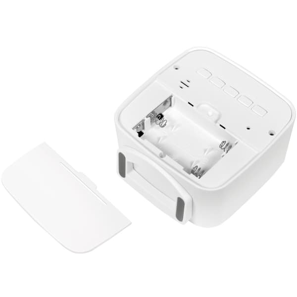 Digital vekkerklokke med dato, temp, fuktighet