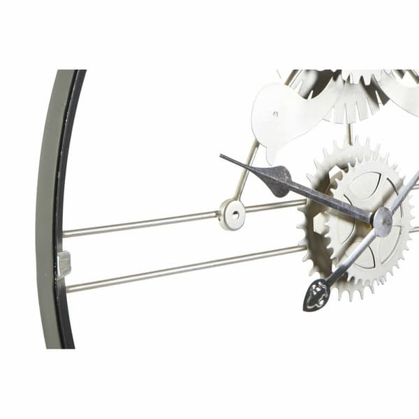Väggklocka DKD Home Decor Silvrig Gyllene Järn Drev 60 x 5 x 60 cm (2 antal)