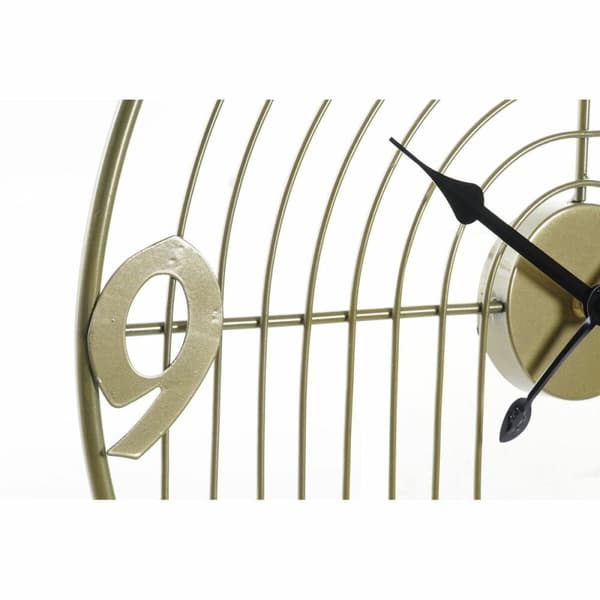Väggklocka DKD Home Decor Svart Gyllene Metall Modern 45 x 3 x 45 cm (2 antal)