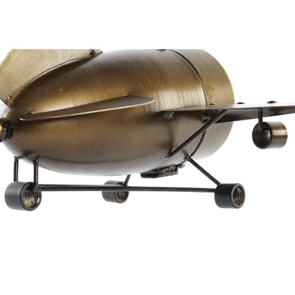 Asztali óra DKD Home Decor 42 x 23 x 14 cm Flygplan Järn (2 antal)