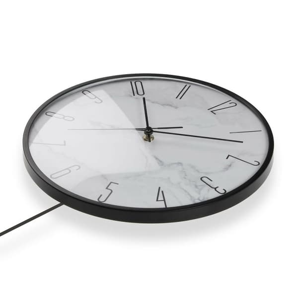 Väggklocka Versa Pendyl Metall Glas Trä MDF 4,5 x 56 x 29 cm