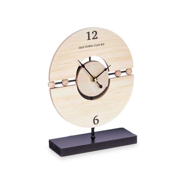Asztali óra Bollar Svart Metall Trä MDF 20,5 x 26,5 x 7 cm (6 antal)