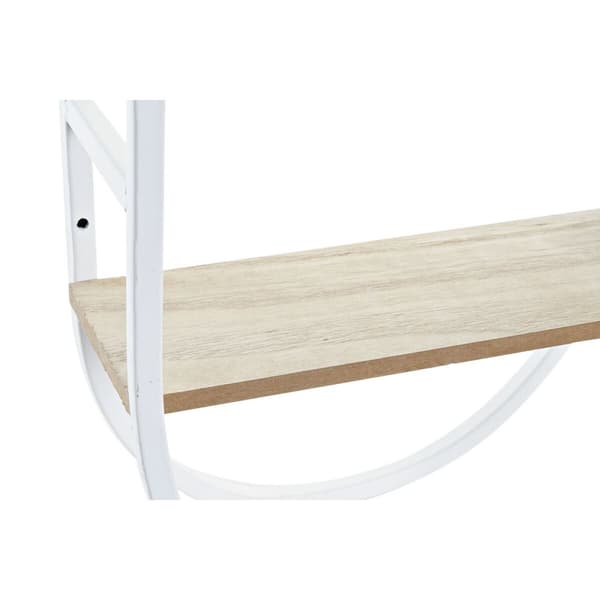Vægur DKD Home Decor Natur Metal MDF Hvid (25,5 x 11,5 x 71 cm)