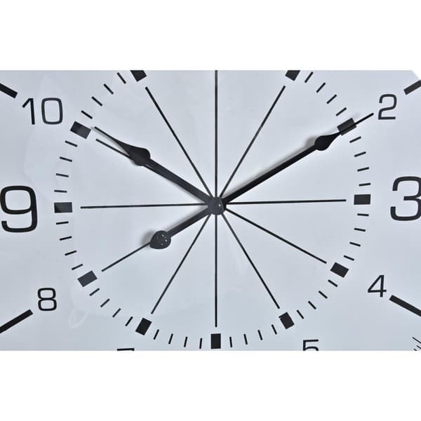 Vægur DKD Home Decor Krystal Gylden Metal Hvid Kompas (60 x 3 x 60 cm)