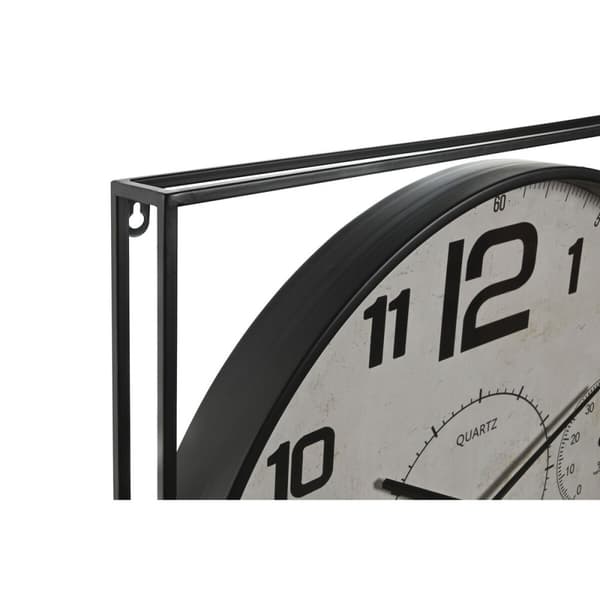 Vægur Home ESPRIT Hvid Sort Metal Træ MDF 62 x 6 x 65 cm (2 enheder)