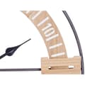 Miniatyrbillede 2 af 2: Vægur Sort Metal Træ MDF 60 x 60 x 5 cm (4 enheder)