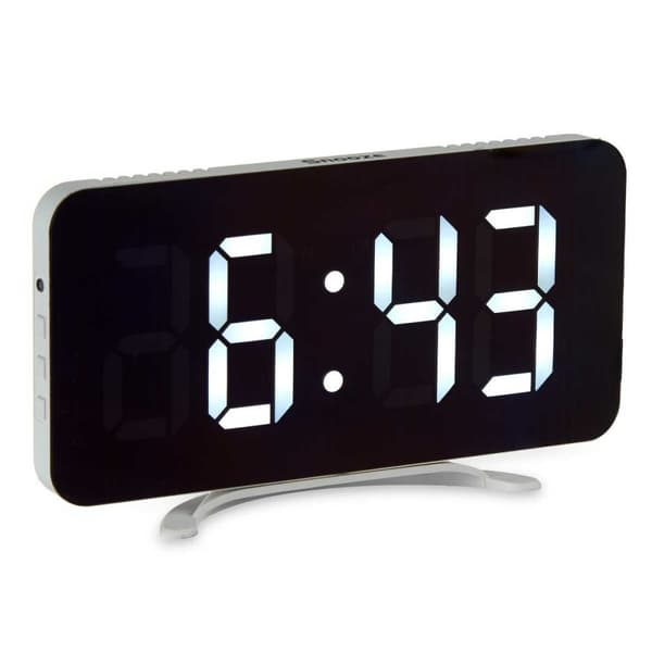 DigitaltuUr til bordet Hvid ABS 15,7 x 7,7 x 1,5 cm (12 enheder)