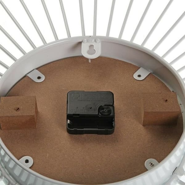 Veggklokke Versa VS-20460115 Metall Tre MDF 68 x 6,5 x 68 cm