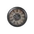 Miniatyrbilde 1 av 4: Veggklokke DKD Home Decor Gir Svart Kopper Jern 80 x 8 x 80 cm