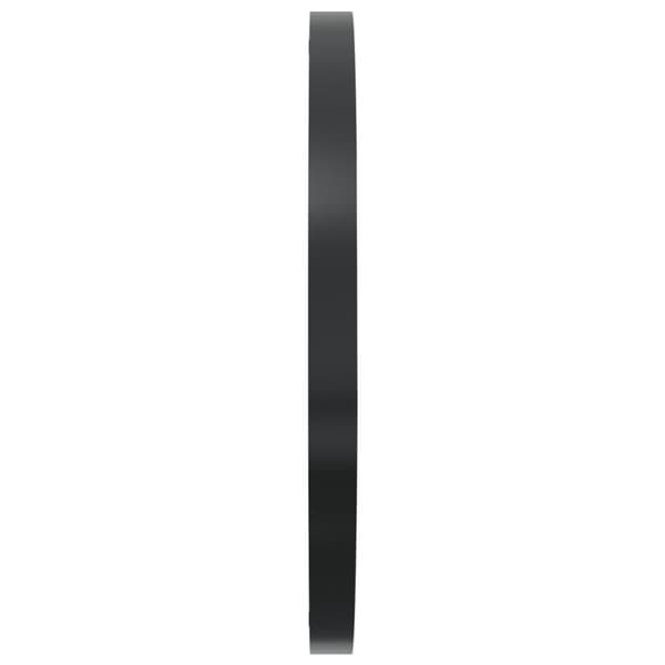vægur Ø35 cm jern og egetræ brun