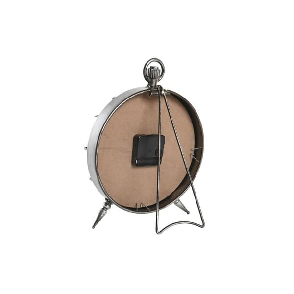 Asztali óra DKD Home Decor Världskarta 22 x 17 x 29 cm Glas Silvrig Svart Gyllene Vit Järn (2 antal)