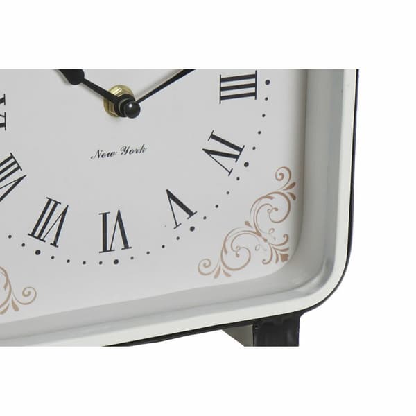 Stalinis laikrodis DKD Home Decor 19 x 7 x 27 cm Kristalli Musta Sininen Valkoinen Rauta (2 osaa)