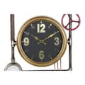 Miniatyrbild 2 av 5: Väggklocka DKD Home Decor Ventiler Glas Gyllene Järn (50,5 x 12 x 73 cm)