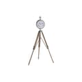 Miniatyrbild 1 av 4: Asztali óra DKD Home Decor 22 x 40 x 80 cm Naturell Silvrig Aluminium Tripod Mangoträ Traditionell