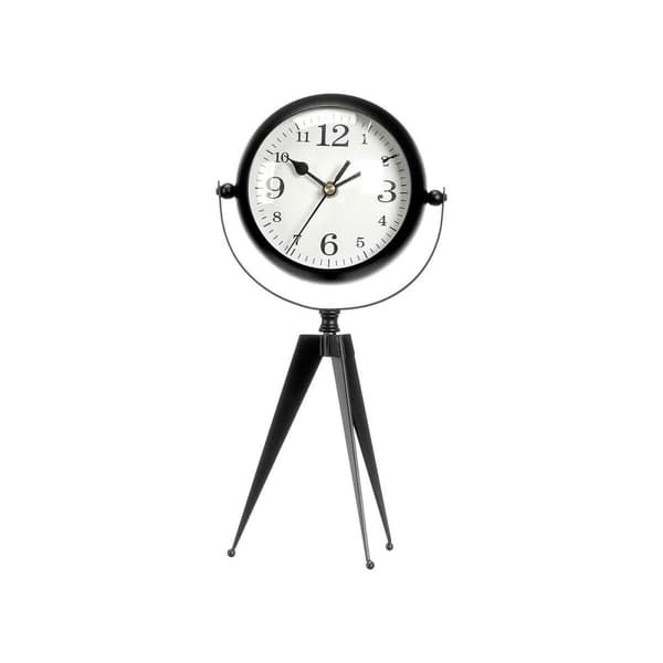 Asztali óra Tripod Svart Metall 14 x 30 x 11 cm (4 antal)