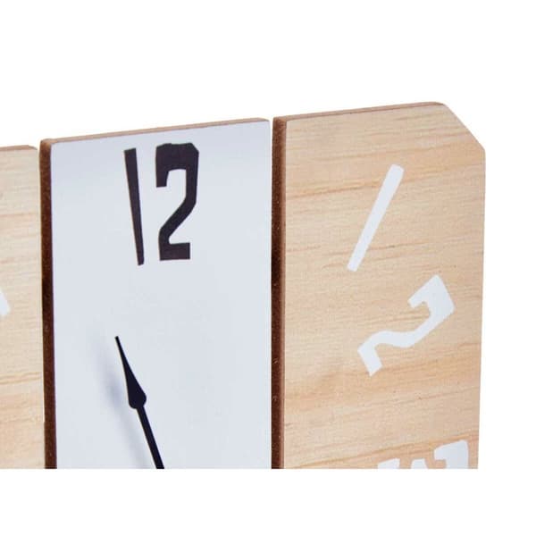 Asztali óra Vit Metall Trä MDF 22 x 28 x 7 cm (6 antal)