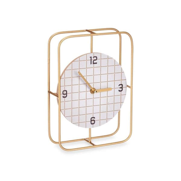 Asztali óra Fyrkantig Svart Metall Trä MDF 18,5 x 25,5 x 6 cm (6 antal)
