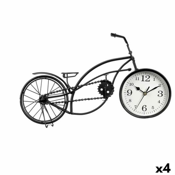 Stalinis laikrodis Polkupyörä Musta Metalli 42 x 24 x 10 cm (4 osaa)