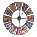 Miniatyrbild 1 av 2: Väggklocka Multicolour Retro Metall (60 x 4,5 x 60 cm)