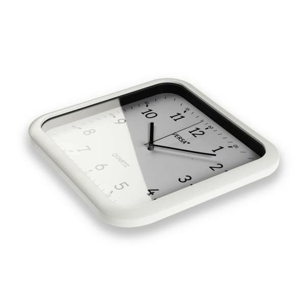 Vægur Versa Hvid Plastik Kvarts 3,5 x 28,5 x 29,5 cm