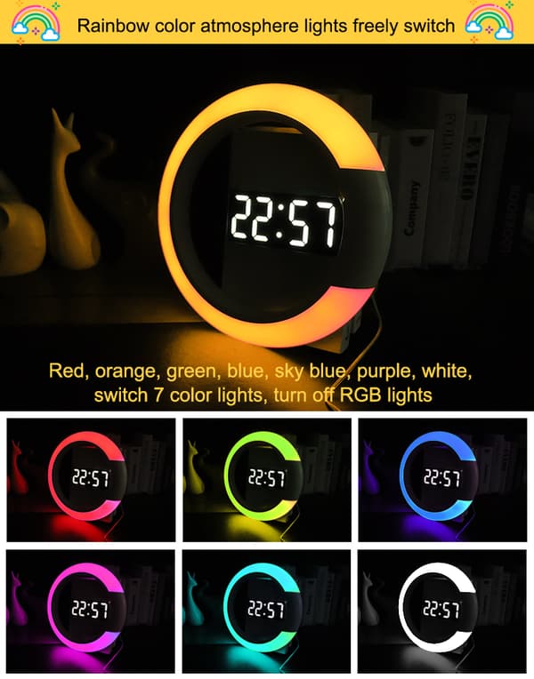 INF Moderne LED-ringur med fjernbetjening 0