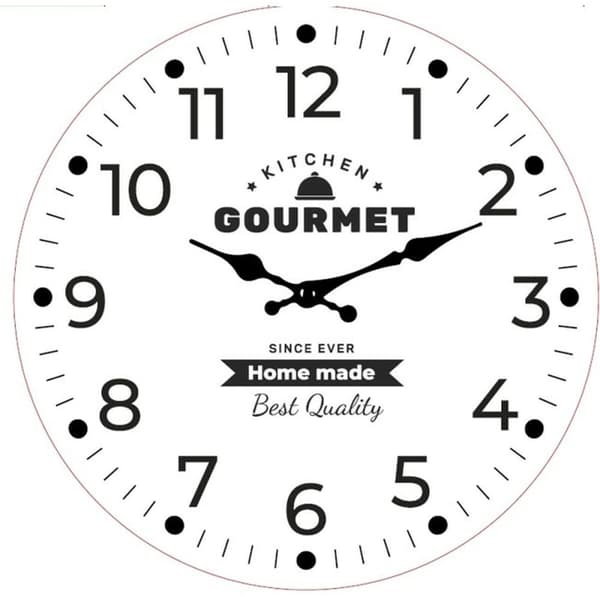 Väggklocka Versa Gourmet Trä 4 x 30 x 30 cm