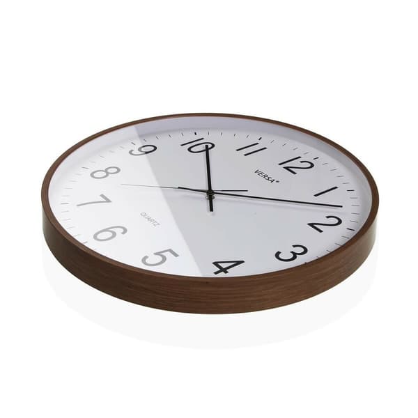 Vægur Versa Plastik Kvarts Træ MDF 5,2 x 50 x 50 cm