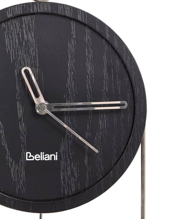 Veggklokke Svart MDF Metall 20 x 45 cm Uten tall Moderne design Pendelur Dekor Interiør