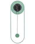 Miniatyrbild 4 av 5: Väggklocka Ljusgrön Stål Metall 20 x 62 cm Modern Minimalistisk Dekorativ Pendeldesign utan Siffror Vardagsrumsinredning