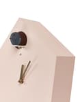 Miniatyrbillede 6 af 6: Wall Cuckoo Clock Pink MDF Synthetic Material 24 x 63 cm design uden tal med pendul til børn moderne stil børneværelse stue