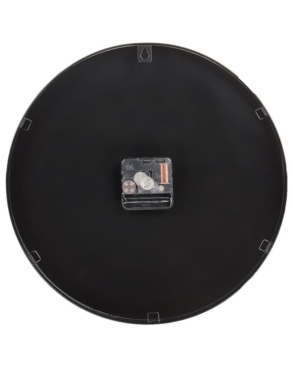 Vægur sort og hvidt stålmetal ⌀ 30 cm moderne minimalistisk design uden tal dekoration stue