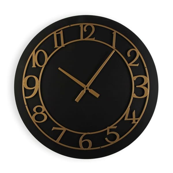 Väggklocka Versa Trä MDF Trä MDF/Metall 4,5 x 60 cm