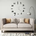 Miniatyrbild 1 av 2: Väggklocka 3D modern design 100 cm XXL svart